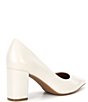 Color:Snow White - Image 2 - Remi Pointed Toe Block Heel Pumps