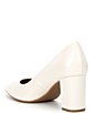 Color:Snow White - Image 3 - Remi Pointed Toe Block Heel Pumps