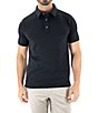 Color:Black - Image 1 - Feeder Short Sleeve Polo Shirt