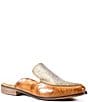 Color:Luggage/Gold - Image 1 - Art Easel Leather Mules