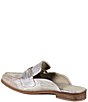 Color:Silver - Image 3 - Au Pair Metallic Leather Loafer Mules