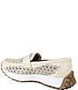 Color:Cream/Off White - Image 3 - Koi Pond Suede Sneaker Loafers