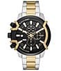 Color:Two Tone - Image 1 - Men's Griffed Chronograph Two-Tone Stainless Steel Watch
