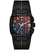 Color:Black - Image 1 - Men's Diesel Cliffhanger Chronograph Black Stainless Steel Bracelet Watch