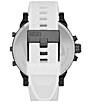 Color:White - Image 2 - Men's Mr. Daddy 2.0 Chronograph White Silicone Strap Watch