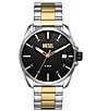 Color:Two Tone - Image 1 - Men's MS9 Three-Hand Date Two Tone Stainless Steel Bracelet Watch