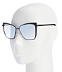 Color:Black - Image 2 - Women's Becky Black Flash Grey Gradient Cat Eye Sunglasses