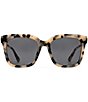 Color:Cream Tortoise - Image 2 - Bella Leopard Polarized Sunglasses