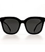 Color:Black - Image 2 - Gia Oversized Square Sunglasses