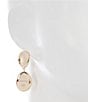 Color:Gold - Image 2 - Pebble Bead Double Drop Clip Earrings