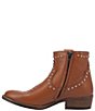Color:Camel - Image 4 - Destry Leather Studded Western Booties
