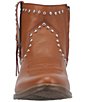 Color:Camel - Image 5 - Destry Leather Studded Western Booties
