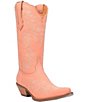 Color:Peach - Image 1 - Flirty N Fun Leather Tall Western Boots