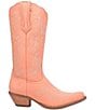 Color:Peach - Image 2 - Flirty N Fun Leather Tall Western Boots