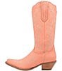 Color:Peach - Image 4 - Flirty N Fun Leather Tall Western Boots
