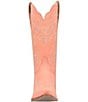 Color:Peach - Image 5 - Flirty N Fun Leather Tall Western Boots