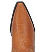 Color:Tan - Image 6 - Men's Dodge City Lizard Embossed Leather Western Boots