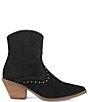 Color:Black - Image 2 - Miss Priss Suede Studded Western Booties