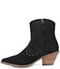 Color:Black - Image 4 - Miss Priss Suede Studded Western Booties