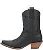 Color:Black - Image 4 - Star Struck Leather Embellished Western Booties