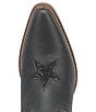 Color:Black - Image 6 - Star Struck Leather Embellished Western Booties