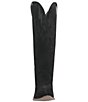 Color:Black - Image 5 - Thunder Road Suede Tall Western Boots