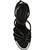Color:Black - Image 5 - Delicia Leather Platform Ankle Strap Sandals