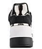 Color:Black/Dark Gunmetal - Image 3 - Kaden Canvas Zip Up Wedge Sneakers