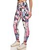 Color:Azalea Marble - Image 3 - Sport Marble Printed Stretch High Waist Pocketed 7/8 Length Leggings