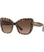 Color:Leopard - Image 1 - Women's Dg4348 54mm Leopard Butterfly Sunglasses