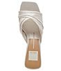 Color:Off White Silk - Image 5 - Carlan Satin Dress Sandals