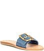 Color:Blue Denim - Image 1 - Dasa Denim Buckle Detail Sandals