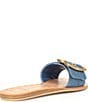 Color:Blue Denim - Image 2 - Dasa Denim Buckle Detail Sandals
