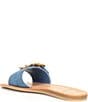 Color:Blue Denim - Image 3 - Dasa Denim Buckle Detail Sandals