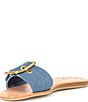 Color:Blue Denim - Image 4 - Dasa Denim Buckle Detail Sandals