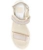 Color:Ivory Suede - Image 5 - Debra Suede Platform Banded Sandals
