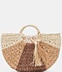Color:Natural - Image 1 - Estelle Natural Tone Raffia Shopper Tote Bag
