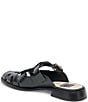 Color:Midnight Crinkle Patent Leather - Image 3 - Hippie Patent Leather Fisherman Sandals