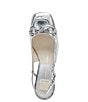 Color:Silver Distressed Leather - Image 5 - Melli Patent Leather Slingback Pumps