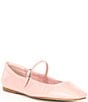 Color:Pink Crinkle Patent - Image 1 - Reyes Crinkle Patent Leather Mary Jane Ballet Flats