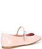 Color:Pink Crinkle Patent - Image 2 - Reyes Crinkle Patent Leather Mary Jane Ballet Flats