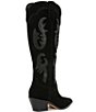 Color:Onyx Suede - Image 2 - Samsin Suede Western Tall Boots