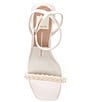 Color:Vanilla Pearls - Image 5 - Zalima Pearl Embellished Dress Sandals