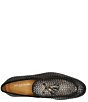Color:Grey - Image 4 - Men's Spirrow Woven Leather Tassel Slip-Ons
