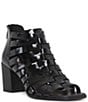 Color:Black - Image 1 - Pixee Patent Leather Gladiator Sandals