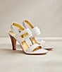 Color:Bright White - Image 6 - Sloane Leather Slingback Dress Sandals