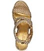 Color:Gold - Image 4 - Yoseline Raffia Espadrille Wedge Sandals