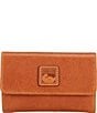 Color:Natural - Image 1 - Florentine Collection Leather Flap Wallet