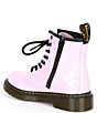 Color:Pale Pink - Image 3 - Girls' 1460 Patent Leather Boots (Youth)