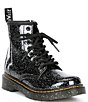 Color:Black Glitter - Image 1 - Girls' 1460 Glitter Boots (Toddler)